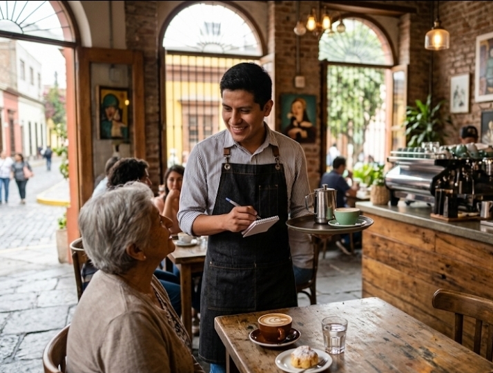 Mesero de Atención al Cliente Casa Lola